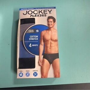 Jockey Flex365 Men's Cotton Stretch Briefs - Black